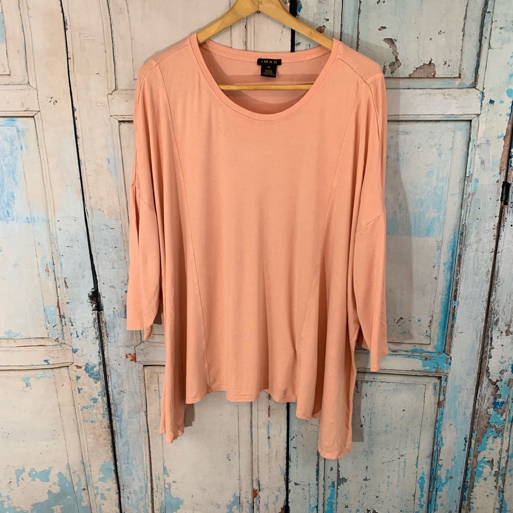 Iman Tunic Coral Pink/Glitter Size XXL